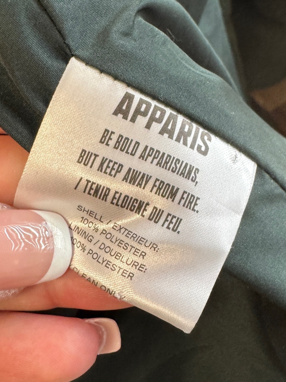 Apparis | Goldie Hooded Jacket in Emerald Green size small - Picture 7 of 8